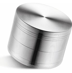 Sleek Silver Metal Spice Grinder. NEW.